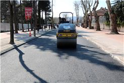 Çark Caddesi şimdi yeni yüzüyle: Kaldırım, yürüyüş yolu ve asfalt tamam