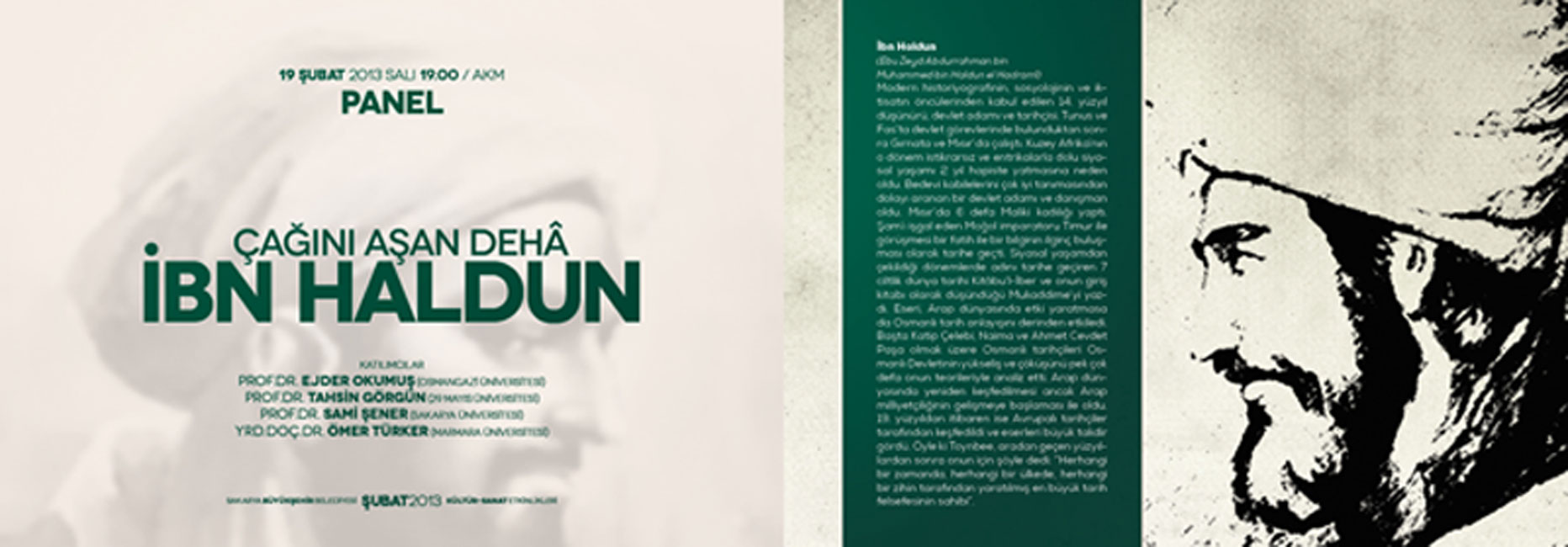 İbn Haldun AKM'de Konuşulacak