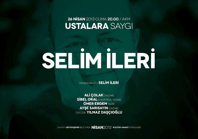 Selim İleri'ye Saygı Gecesi