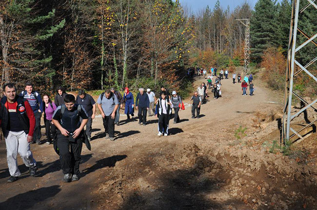Çamlıca Gölü'nde Yürüyüş