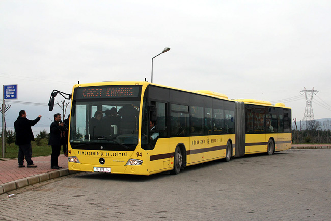 Yeni Otobüsler Deneme Sürüşünde