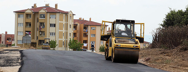 Dorukkent'in Yolu Asfaltlanıyor