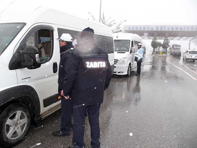 Servis Araçları Kontrol Edildi