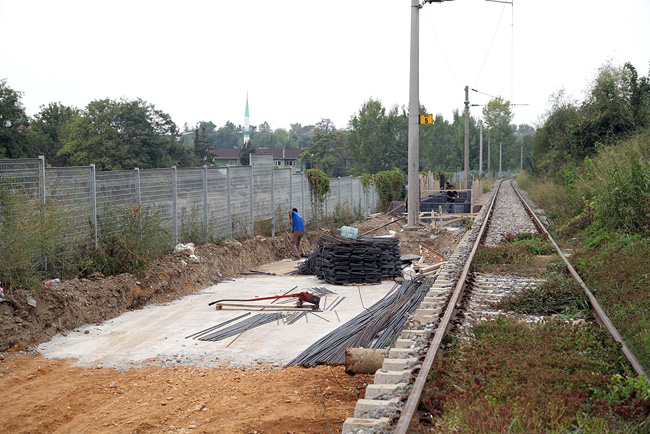 Raylı Sistem İstasyon Çalışması Başladı