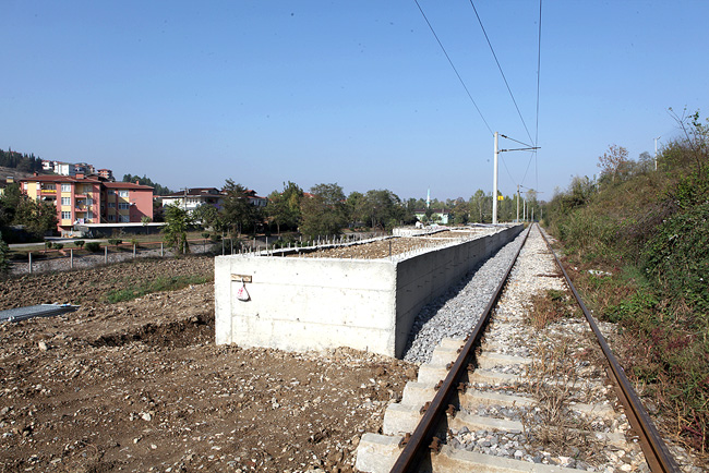 Raylı Sistem İstasyon Çalışması Sürüyor