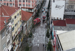 Şehir Merkezinde dezenfekte seferberliği