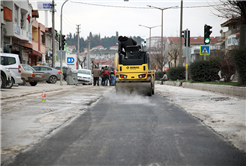 Altyapının hemen ardından asfalt