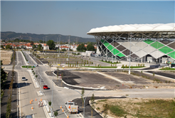 Stadyumun yeni bulvarında işlem tamam