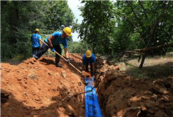 Aziziye Mahallesi’nin yeni içme suyu hattında çalışmalar tamamlandı