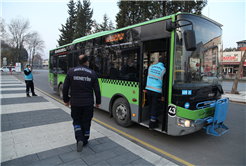 Toplu taşımada COVİD denetimleri artarak devam ediyor