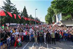 Yusuf Alemdar Filistin için sokağa dökülen binlerce Sakaryalıyla: "Filistin hepimizin davasıdır"