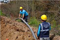 SASKİ, Geyve’de heyelanda zarar gören hattını güçlü bir temelle sil baştan yeniledi