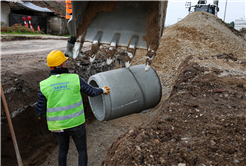 Karakamış Mahallesi’ne 3 bin 500 metrelik yağmursuyu hattı kısa sürede kazandırıldı