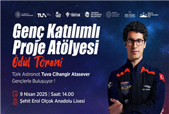 Astronot Tuva Cihangir Atasever Sakarya’da gençlerle uzayı konuşacak