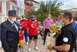 Hareketlilik haftasında pedallar Gaziler Derneği’ne çevrildi