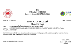 Büyükşehir’e ‘Sıfır Atık Belgesi’