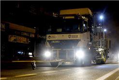  Büyükşehir’den Bosna Caddesi’ne estetik katan gece mesaisi