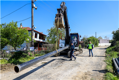 3 bin 500 metrelik altyapı dönüşümü ile 2 ilçenin 10 mahallesine kesintisiz içme suyu