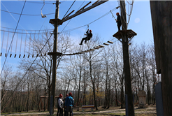 Parkurda bu sefer eğitmenler vardı