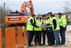 Yazlık Kavşağı’nda trafik yükünü hafifletecek duble yolda çalışmalar başladı