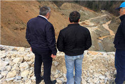 Barajın gövdesi 30 metreye yükseldi