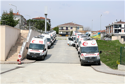 Ambulans araçları için park oluşturuluyor