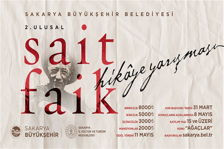 2. Ulusal Sait Faik Abasıyanık hikaye yarışmasına başvurular başladı
