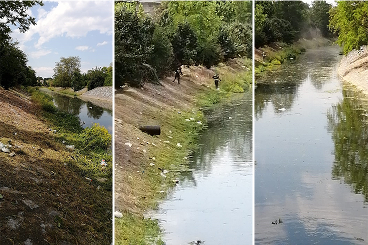 Çark Deresinin çevresi temizleniyor