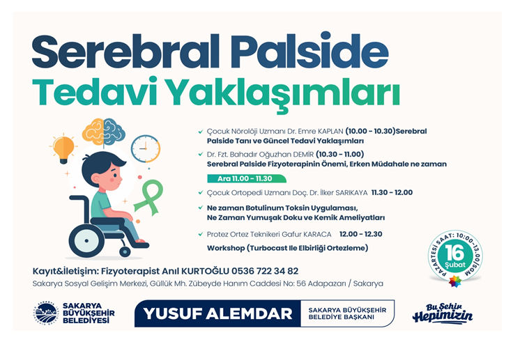 Uzmanlar Serebral Palsiyi anlatacak: Farkındalık programı 16 Şubat’ta