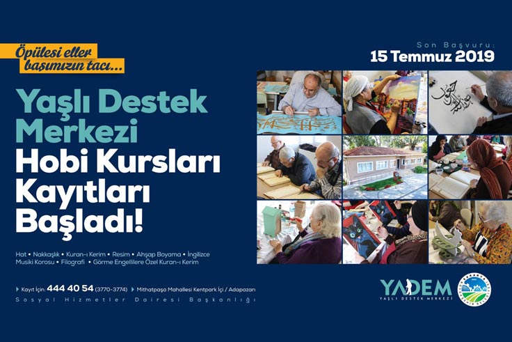 YADEM’de hobi kursu kayıtları başladı