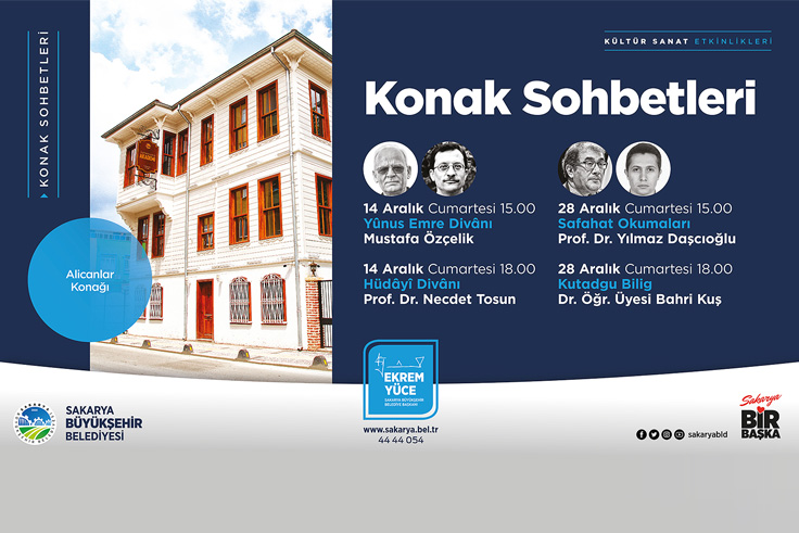 Aralık ‘Konak Sohbetleri’ başlıyor