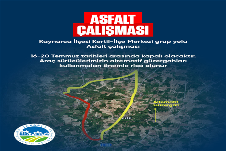 Büyükşehir uyardı: Kaynarca’da o güzergâh yenileniyor