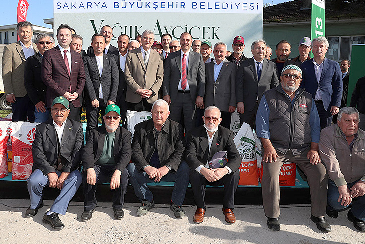Üreticiye 10 bin 640 kilogram yağlık ayçiçeği tohumu desteği