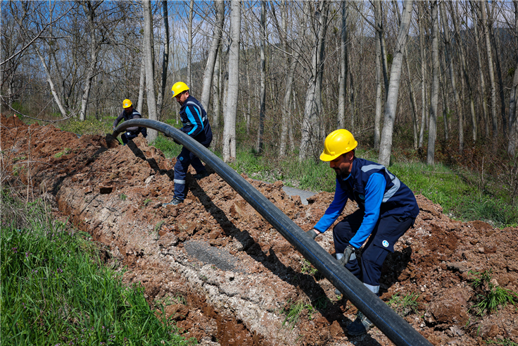 Taraklı’nın 300 hanesine kaliteli su 5 kilometrelik yeni hatla ulaşacak