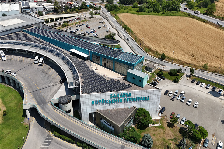 Terminal GES hizmet binalarına elektrik üretiyor