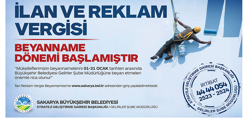 İlan ve reklam beyannamelerinde son gün