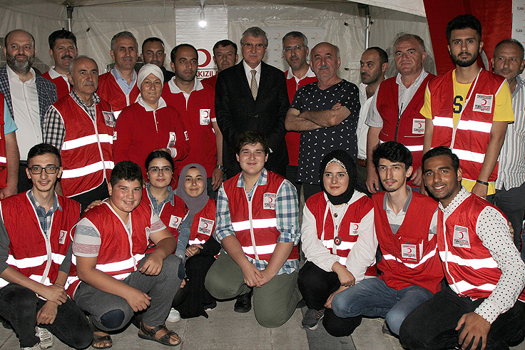 Afetler için hep bir elden seferber olacağız